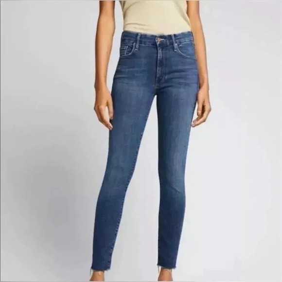 MOTHER Girl CrushThe Looker Ankle Fray Jeans Size 25 - Picture 16 of 16